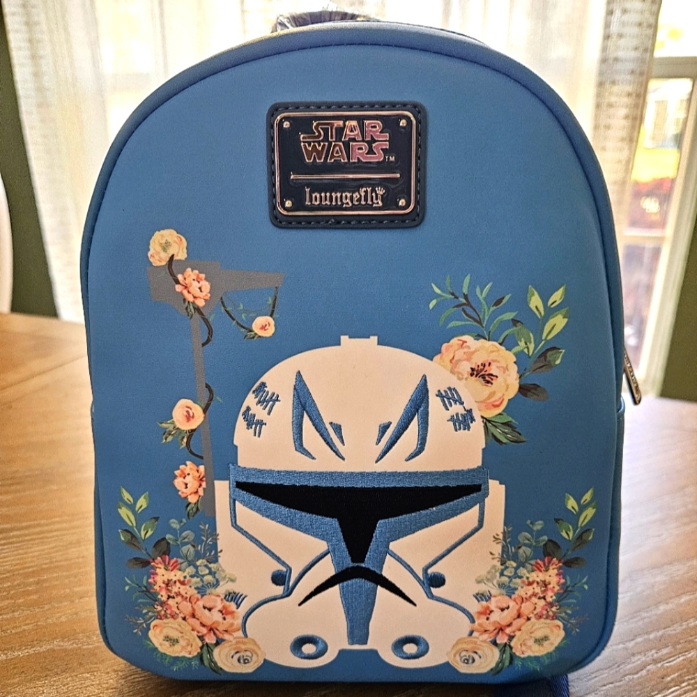 Loungefly Disney Star Wars Captain Rex Floral Mini Backpack